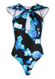 Coperni floral-print cut-out body - Nero