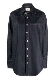 Coperni Camicia Moto denim oversize - Blu