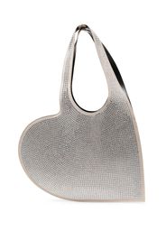 Coperni crystal-embellished heart-shape tote bag - Toni neutri