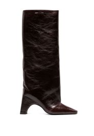 Coperni Bridge 100mm leather boots - Marrone