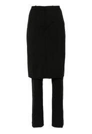 Coperni low-waist wide-leg skirt trousers - Nero