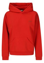 Coperni logo-print cotton hoodie - Rosso