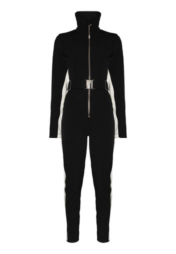 Cordova Signature side-stripe ski suit - Nero