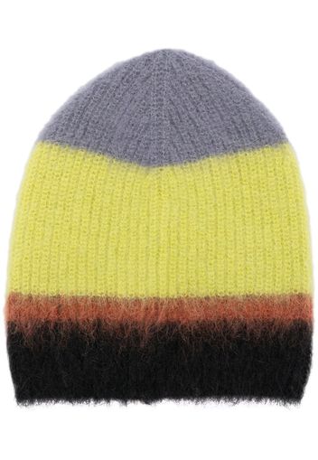 Cordova mohair striped ski beanie - Viola