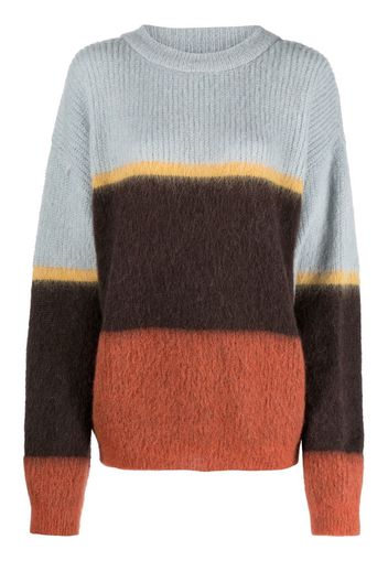 Cordova colour-block knitted jumper - Blu