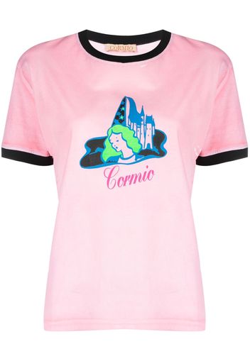 CORMIO logo-print cotton T-shirt - Rosa