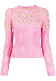 CORMIO long-sleeve knitted top - Rosa