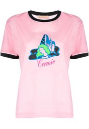 CORMIO logo-print cotton T-shirt - Rosa