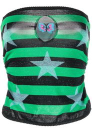 CORMIO star-print off-shoulder top - Nero