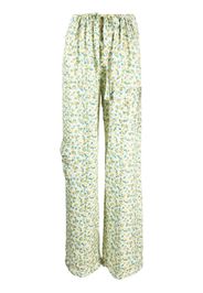 CORMIO floral-print drawstring-waist trousers - Giallo