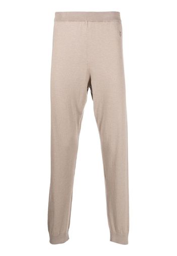 Corneliani fine-knit design trousers - Toni neutri