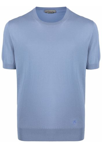 Corneliani short-sleeve knit top - Blu