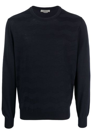 Corneliani round-neck knit jumper - Blu
