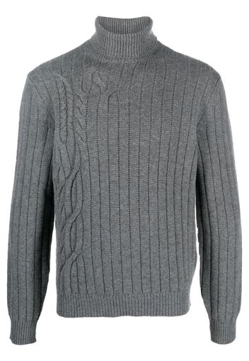 Corneliani knitted roll-neck jumper - Grigio