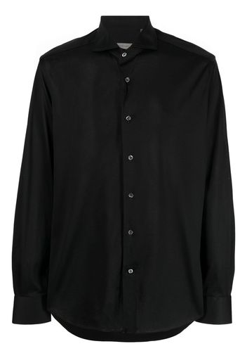 Corneliani cutaway-collar button-up shirt - Nero