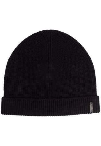 Corneliani ribbed virgin-wool hat - Nero