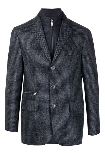 Corneliani single-breasted layered blazer - Blu