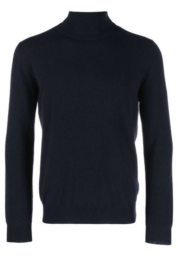 Corneliani roll-neck cashmere jumper - Blu