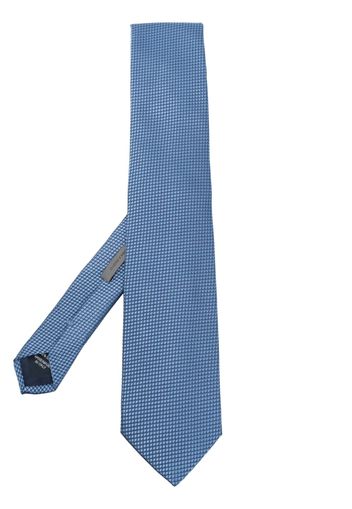 Corneliani pointed-tip silk tie - Blu