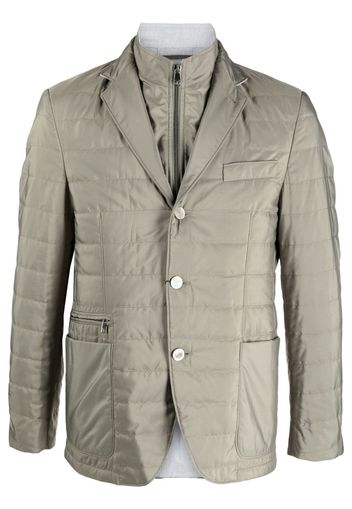 Corneliani quilted layered blazer - Verde