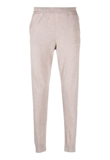 Corneliani skinny knitted track pants - Toni neutri