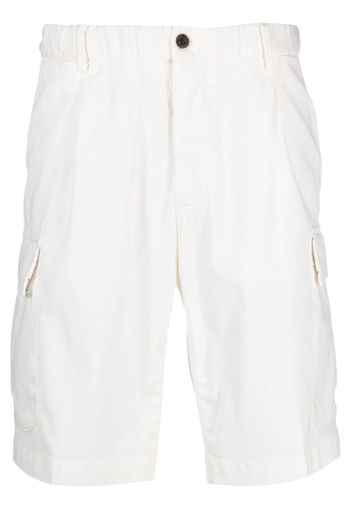 Corneliani elasticated-waist cargo shorts - Bianco