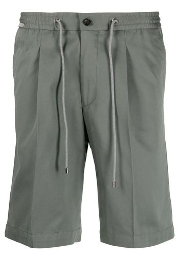 Corneliani drawstring-waist chino shorts - Verde