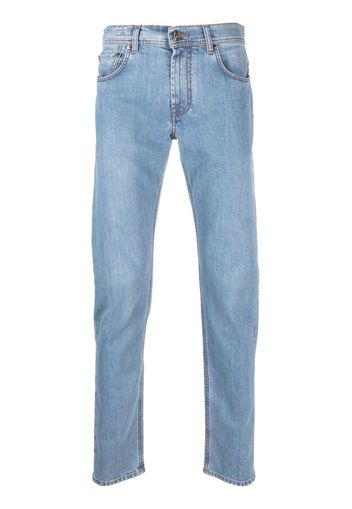 Corneliani mid-rise straight-leg jeans - Blu