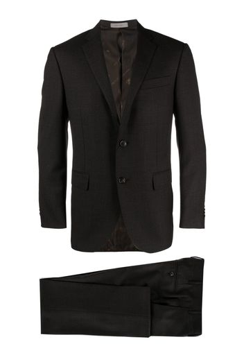 Corneliani single-breasted virgin wool suit - Marrone