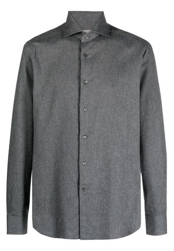 Corneliani cutaway-collar cotton shirt - Grigio