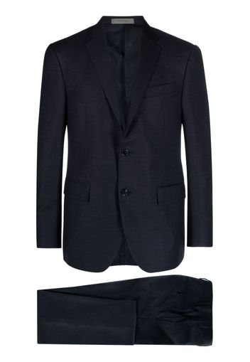 Corneliani single-breasted virgin-wool suit - Blu