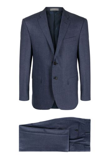 Corneliani single-breasted stretch-cashmere suit - Blu