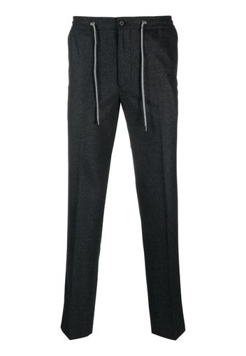 Corneliani straight-leg drawstring trousers - Grigio