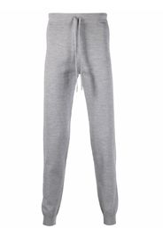 Corneliani drawstring virgin wool-blend track pants - Grigio