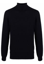 Corneliani fine-knit rollneck sweater - Blu