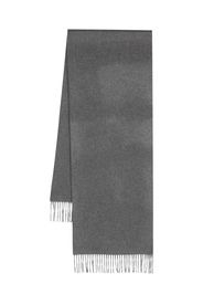 Corneliani fringed cashmere scarf - Grigio
