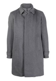 Corneliani concealed-fastening layered coat - Grigio