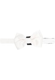 Corneliani silk bow tie - Bianco