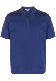 Corneliani zip-up polo shirt - Blu