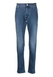 Corneliani low-rise slim-cut jeans - Blu