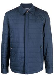 Corneliani padded shirt jacket - Blu