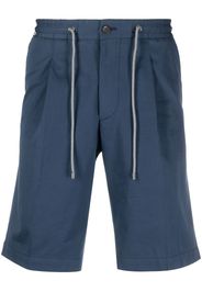 Corneliani drawstring-waist chino shorts - Blu