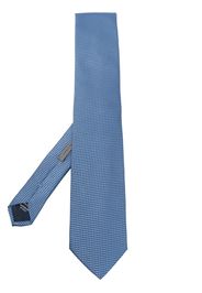 Corneliani pointed-tip silk tie - Blu