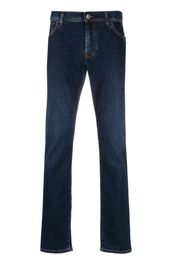 Corneliani low-rise straight-leg jeans - Blu