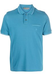 Corneliani short-sleeve cotton polo shirt - Blu