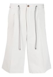 Corneliani drawstring-waist chino shorts - Toni neutri