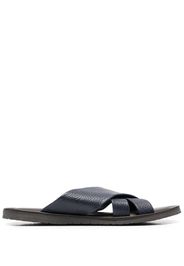 Corneliani Waikiki Beach leather sandals - Blu