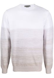 Corneliani gradient-effect knitted jumper - Bianco