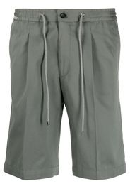 Corneliani drawstring-waist chino shorts - Verde