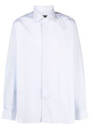 Corneliani long-sleeve poplin shirt - Blu